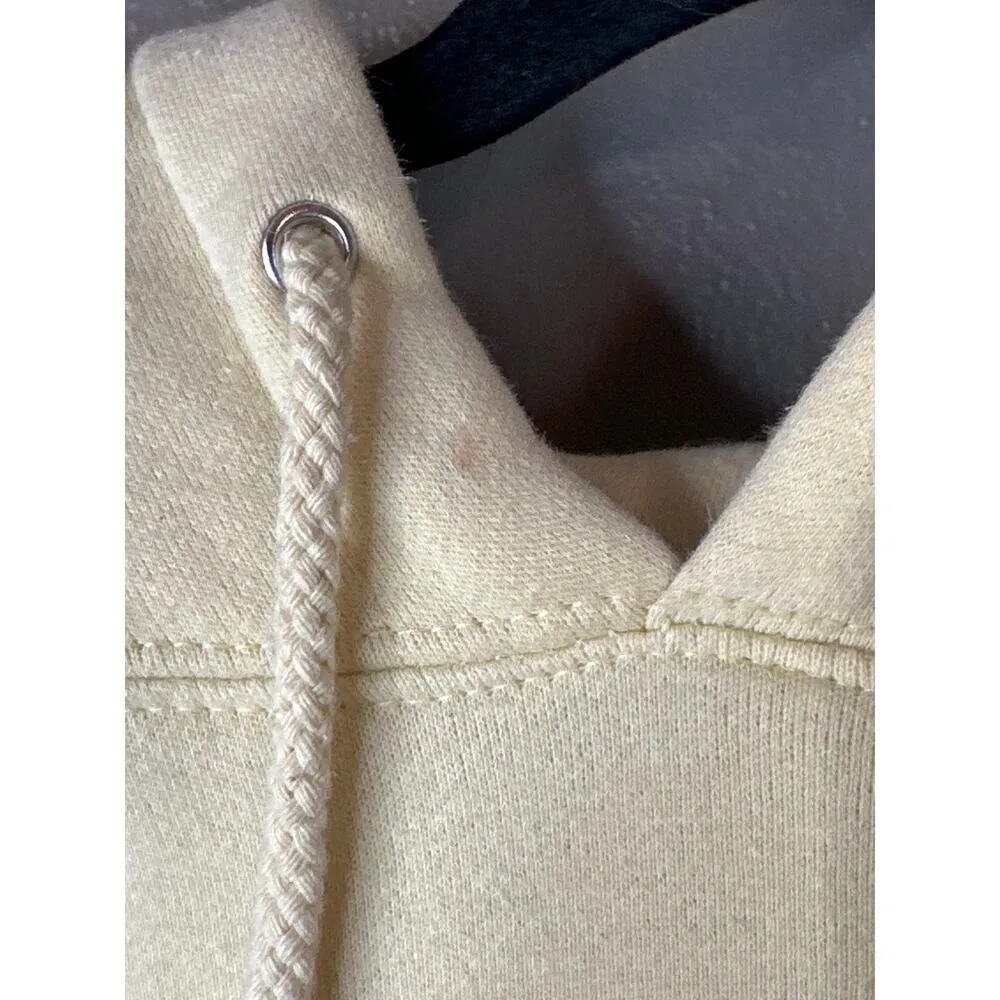 FanJoy Unisex ‘We’re Still Young’ Smiley Face Graphic Long Sleeve Hoodie Size M Yellow Size M - Image 5