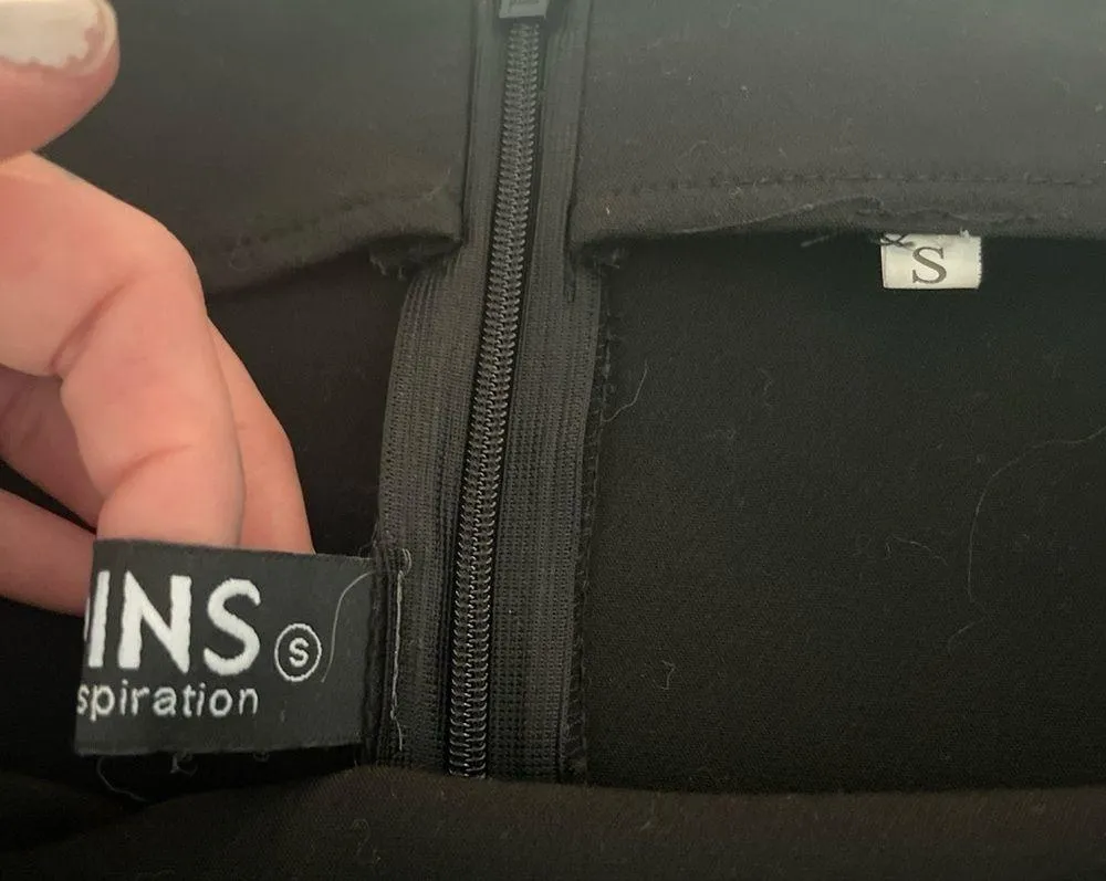 Black & Silver Grommet Lace Up Mini Skirt - Image 5