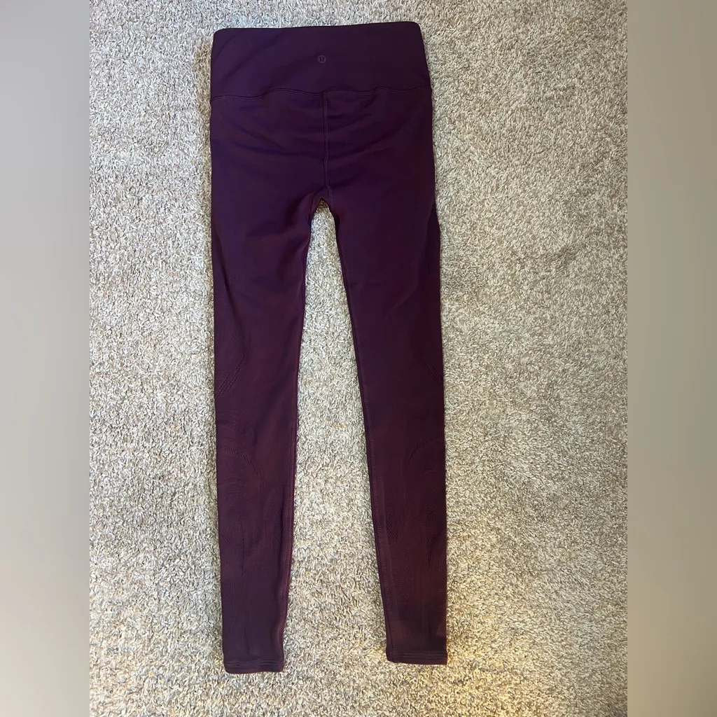Lululemon Athletica Women Dark Purple  leggings Size 6 - Image 9