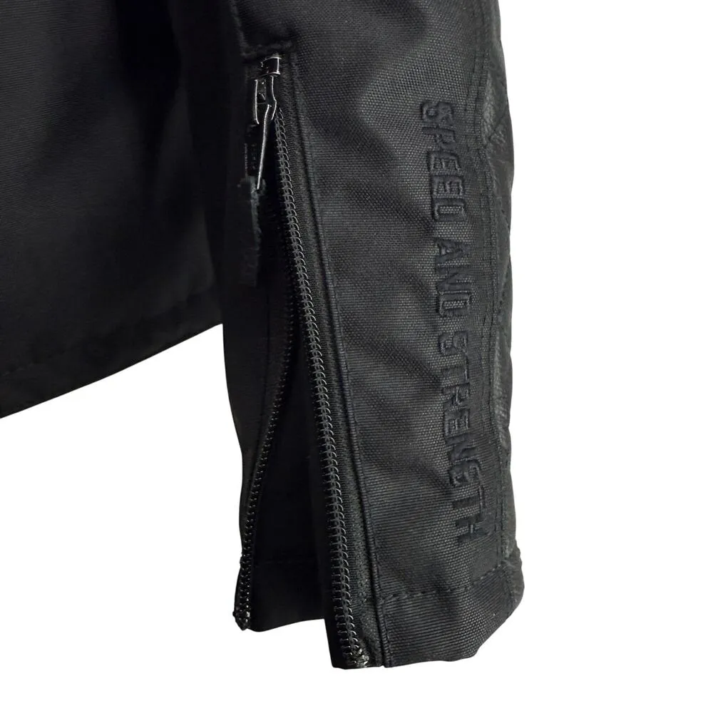 Speed And Strength Women's Textile Leather Motorcycle Jacket Black Small - Image 5