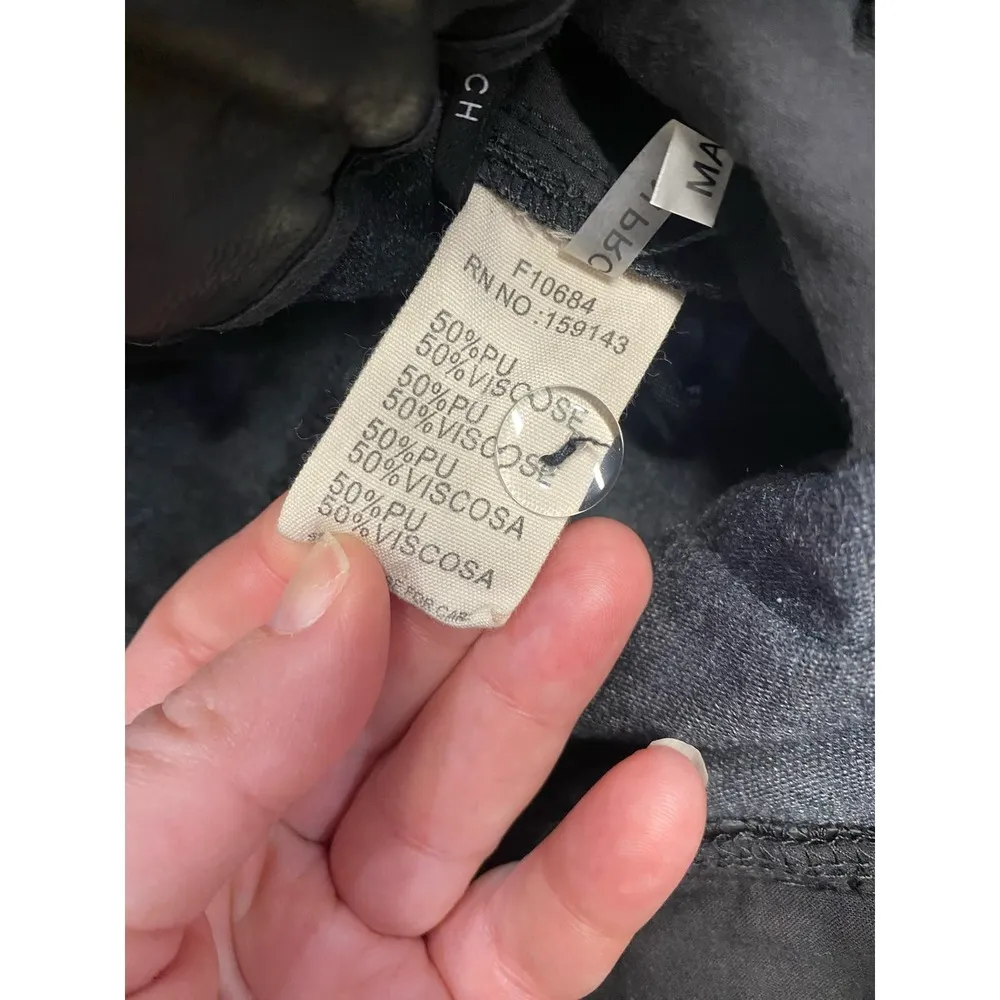 Frnch Paris faux leather high waist shorts Medium NWOT (b42) - Image 5