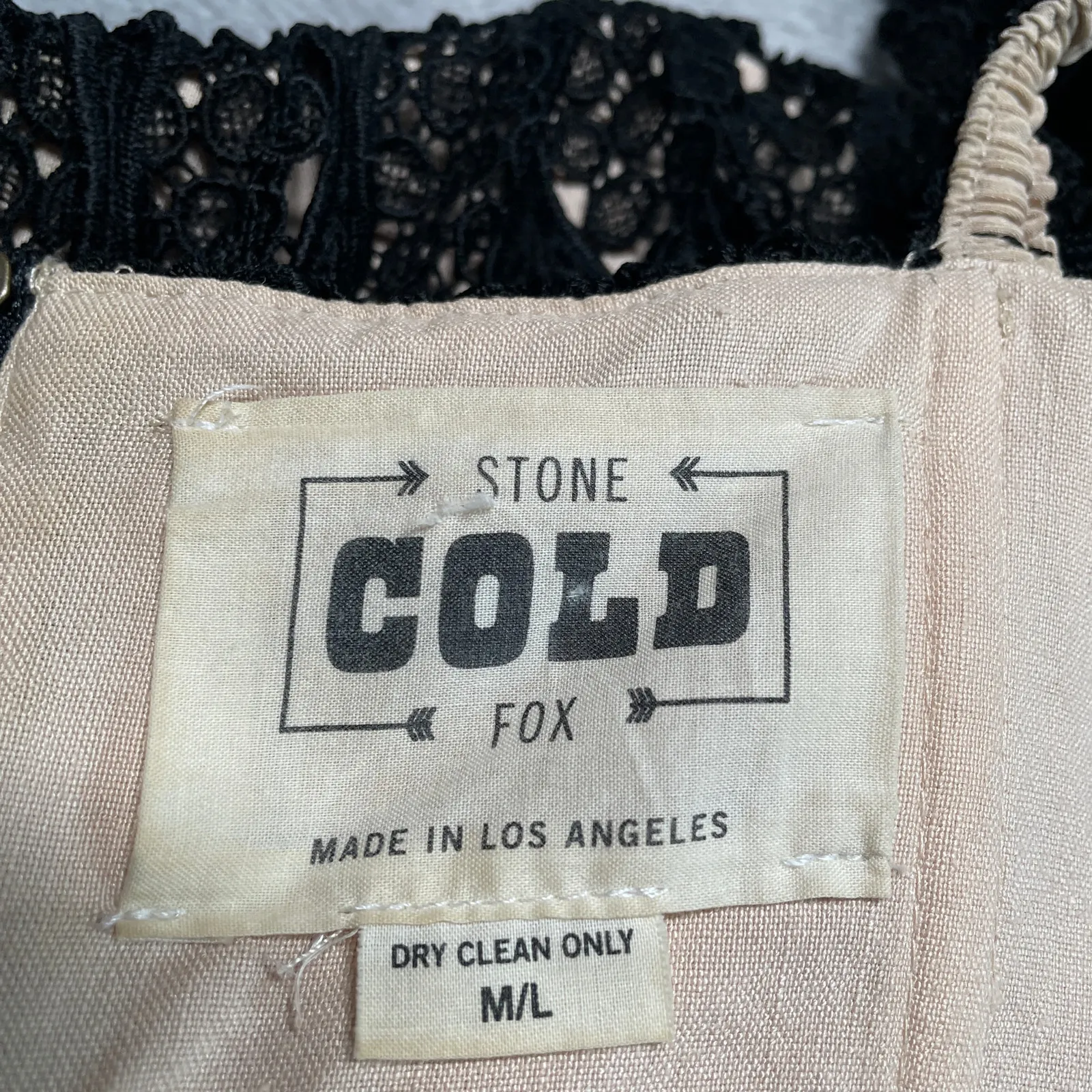 Stone Cold Fox Dress M/L Black Lace Cocktail Party LBD NYE Event Statement - Image 4