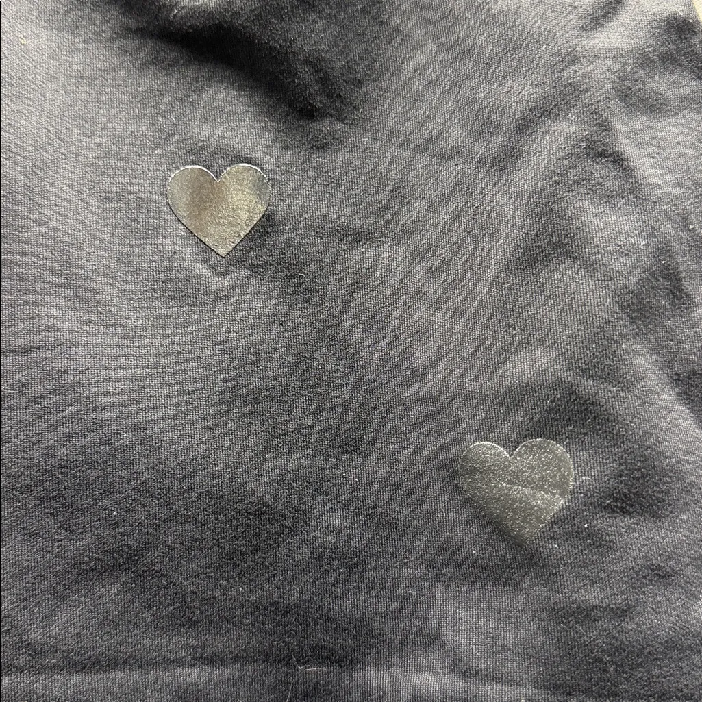 Spiritual Gangster Black Heart Patterned Sports Bra Size Large - Image 2