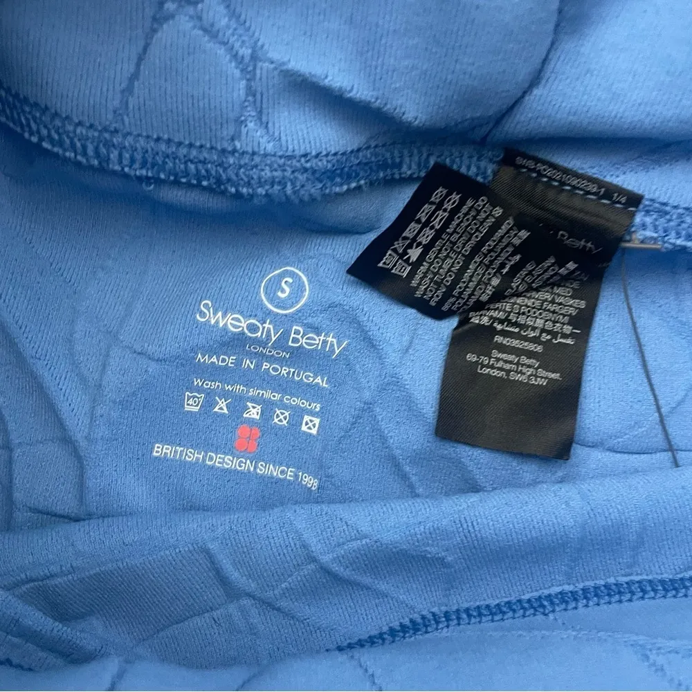 SWEATY BETTY Motion Jacquard 7/8 Leggings in Regatta Blue 112 - Image 7