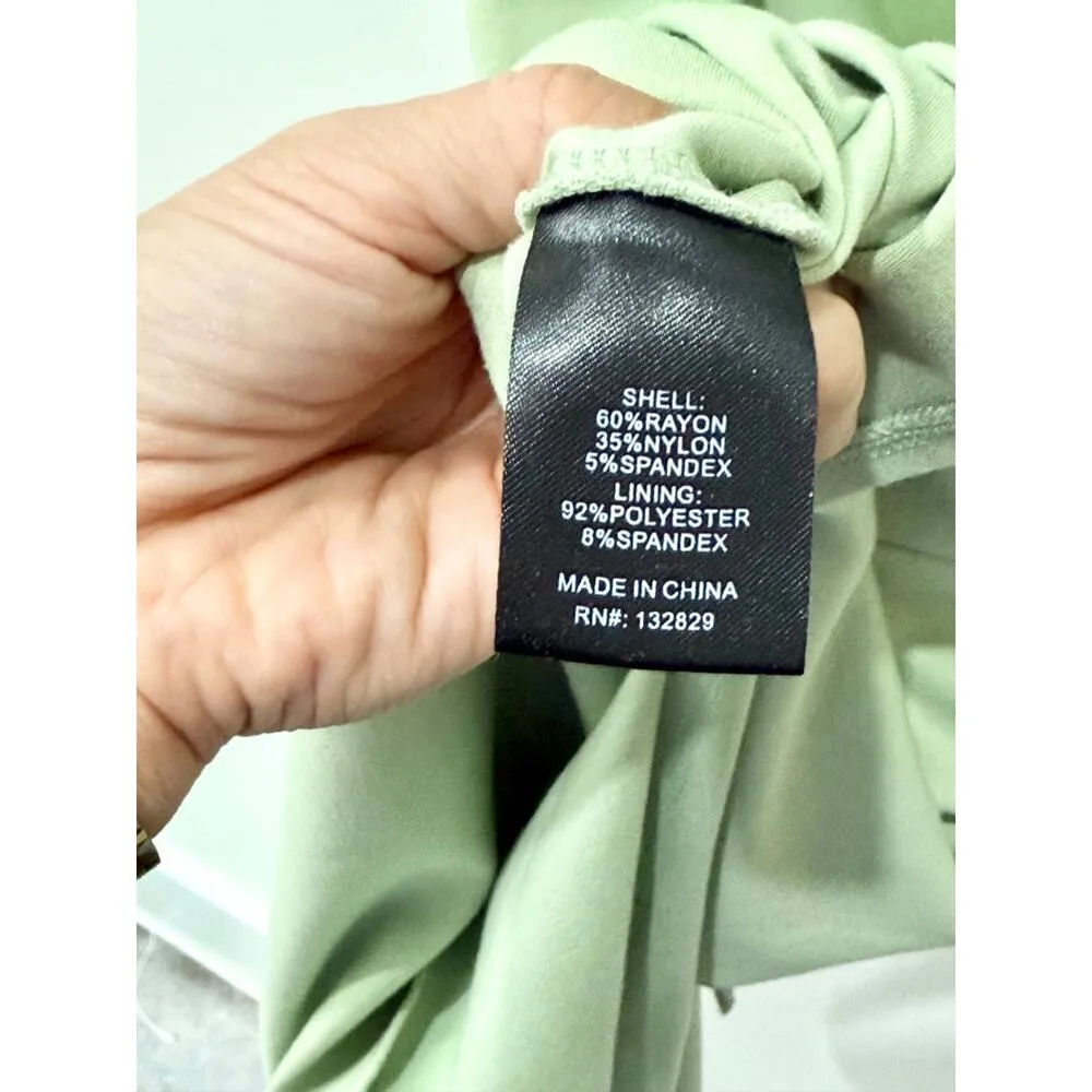 Michael Costello x Revolve Briggs Strapless Long Dress Sage Women's Size Medium Green - Image 5