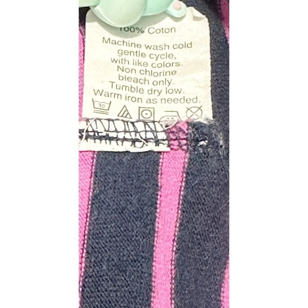 J. Crew Women's Striped Boat Neck Pullover Long Sleeve Top‎ Pink Navy Size XXS - Image 8