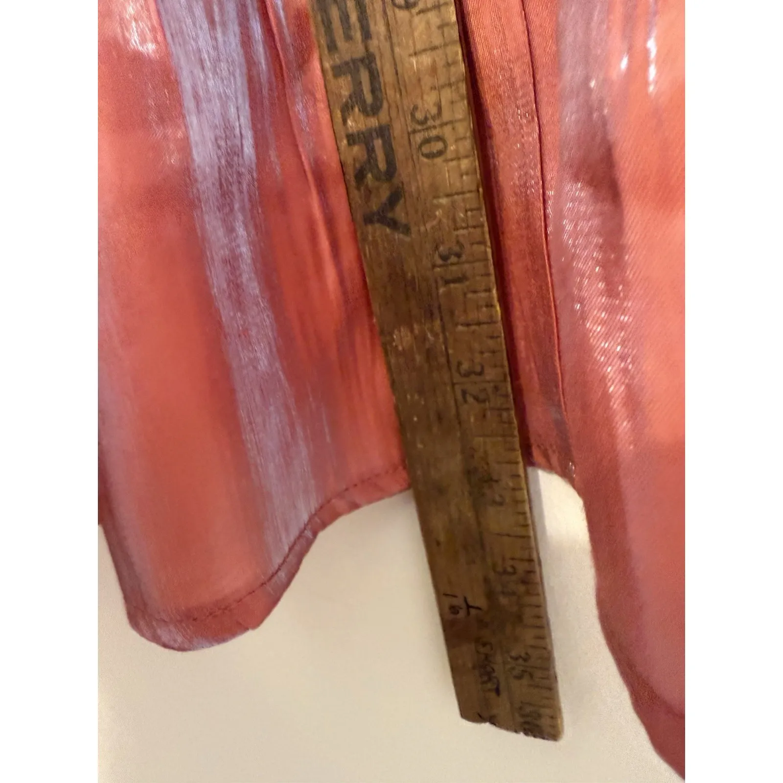 Umgee Women's Satin Tiered‎ Orange Clay Tunic Dress/Top Size M NWT Shimmer - Image 7