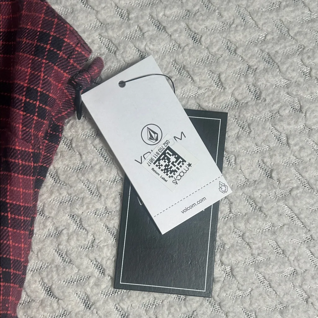 NWT Volcom Pink Plaid Dress, Junior’s small - Image 4