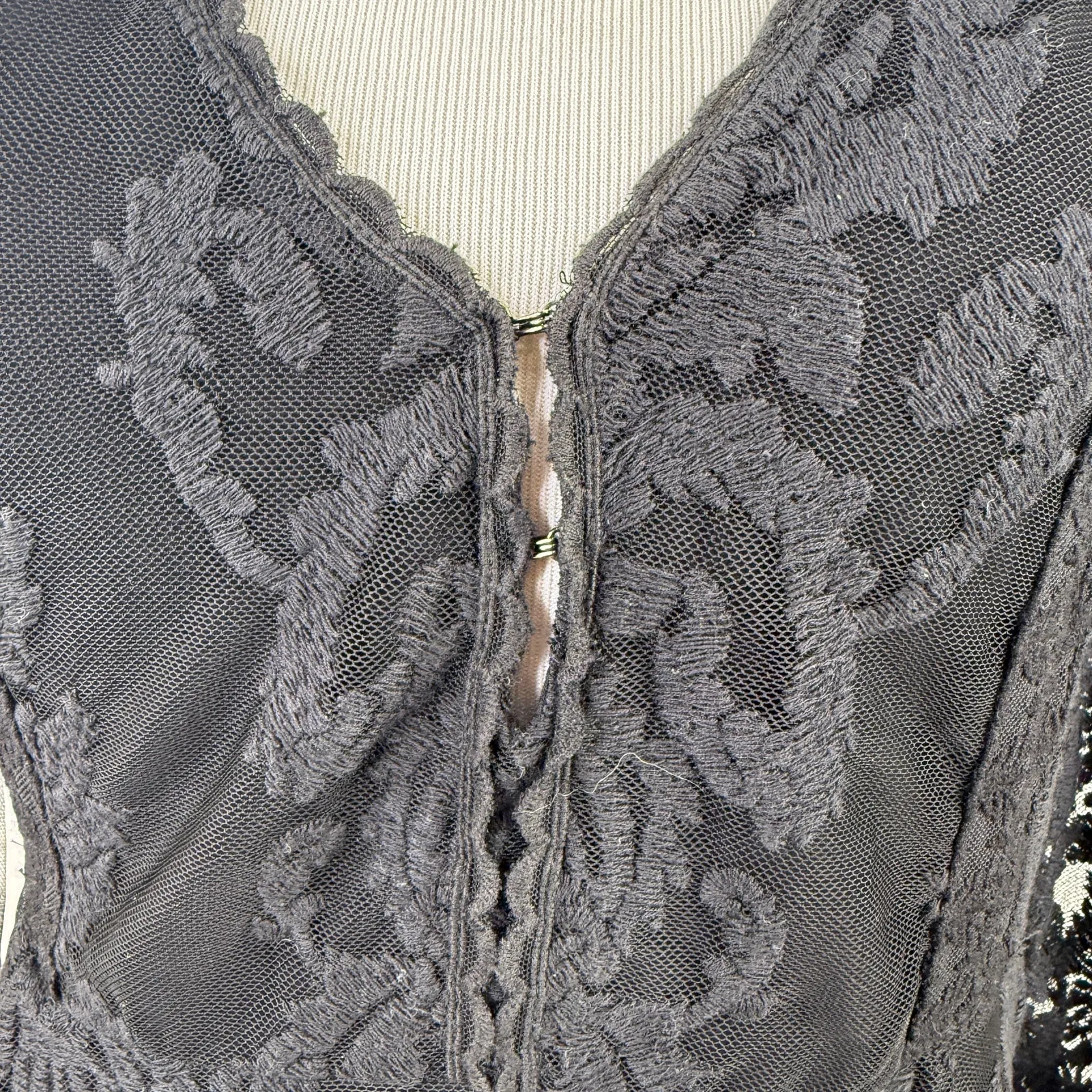 Free People Reign Over Me Lace Long Sleeve Dress Size 0 - Image 2