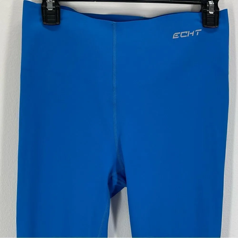ECHT  High Rise Seamless Range V3 Crop Leggings (Blue Horizon) - Large - Image 5