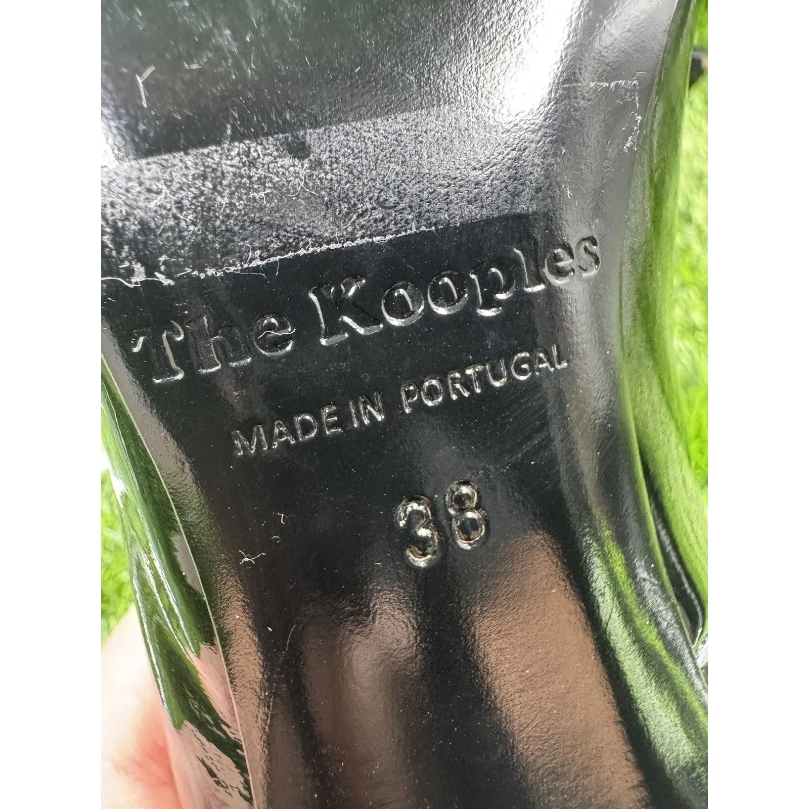 The Kooples Black Leather Pointed Toe Pump Heels Stiletto Shoes Size EU 38 US 8 - Image 15