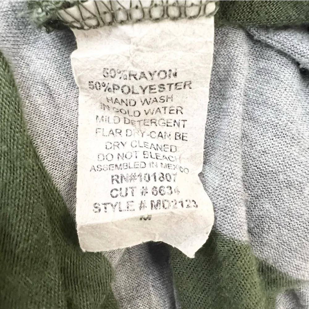 Espresso Green & Gray Diagonal Striped Sleeveless Racerback Maxi Dress Medium - Image 10