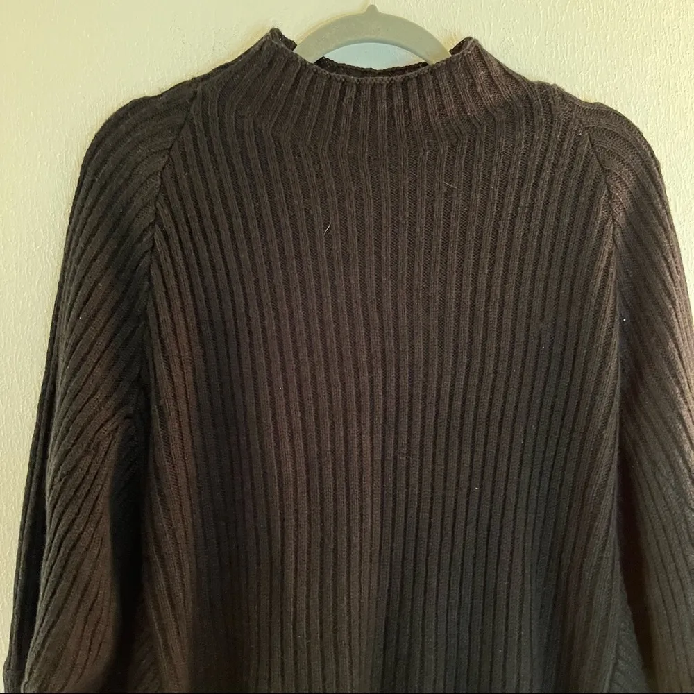 Eloquii Sweater Black Dolman Sleeves Ribbed Mock-Neck Sweater Sz 14/16 (1X) NWT - Image 3