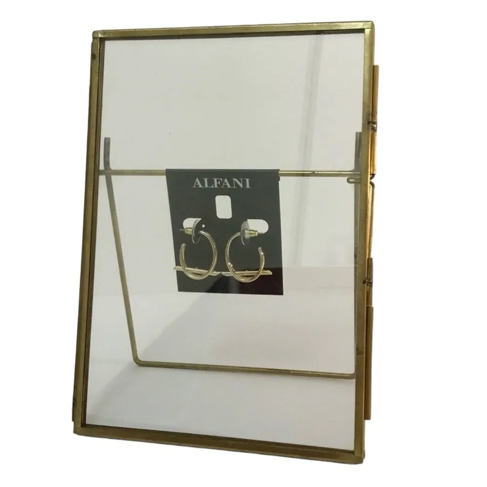 Alfani - Gold-Tone Bar-Split Open Hoop Earrings Sz OS Women - Image 6