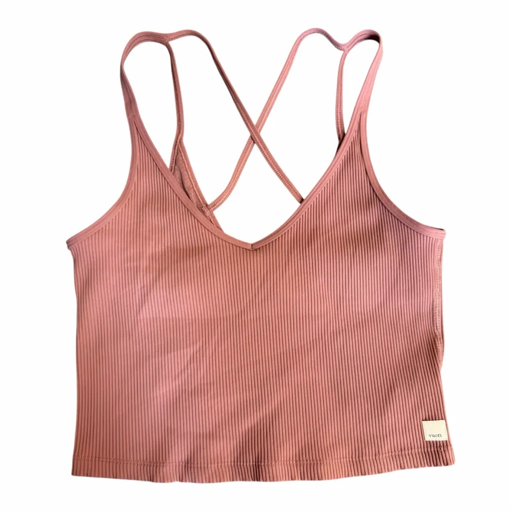Vuori Rib Crop Tank Size Large - Image 5