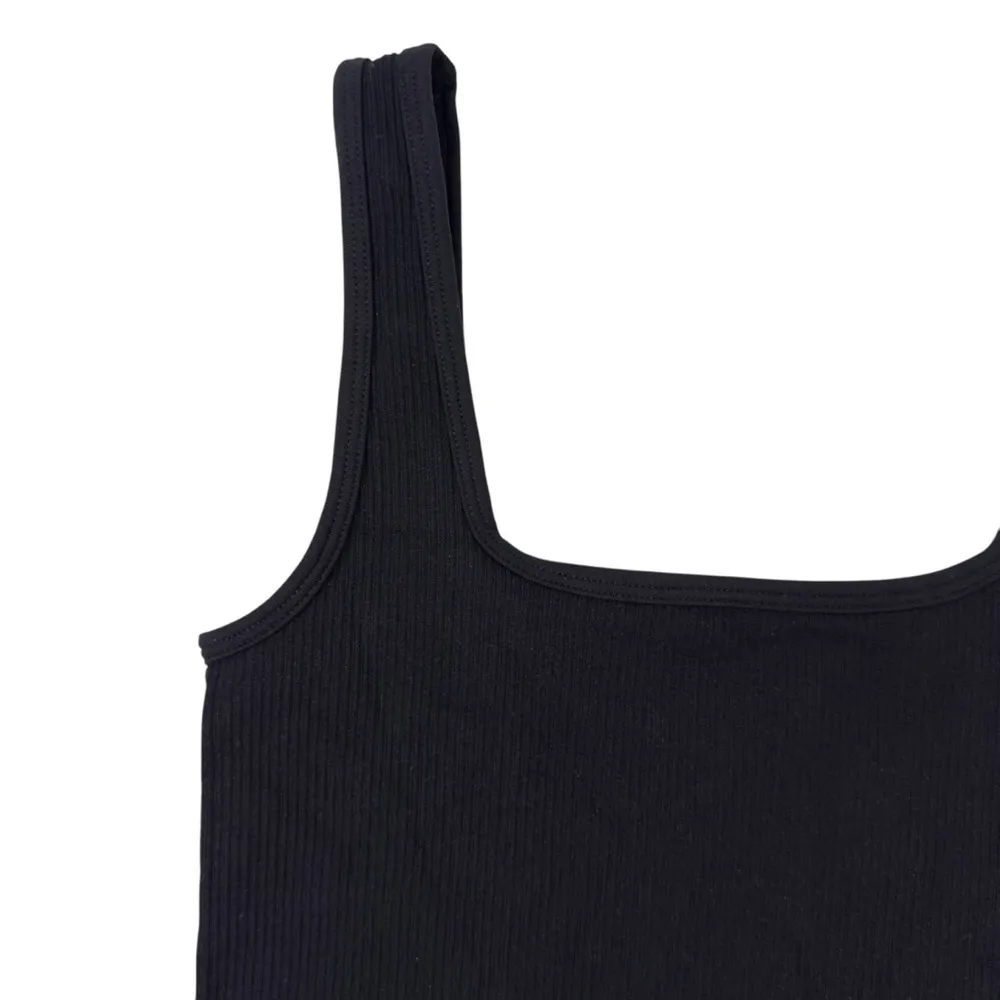 OQQ Womens 2 Piece Tank Tops Ribbed Seamless Workout Shirts Summer Basic Camis S Black - Image 10