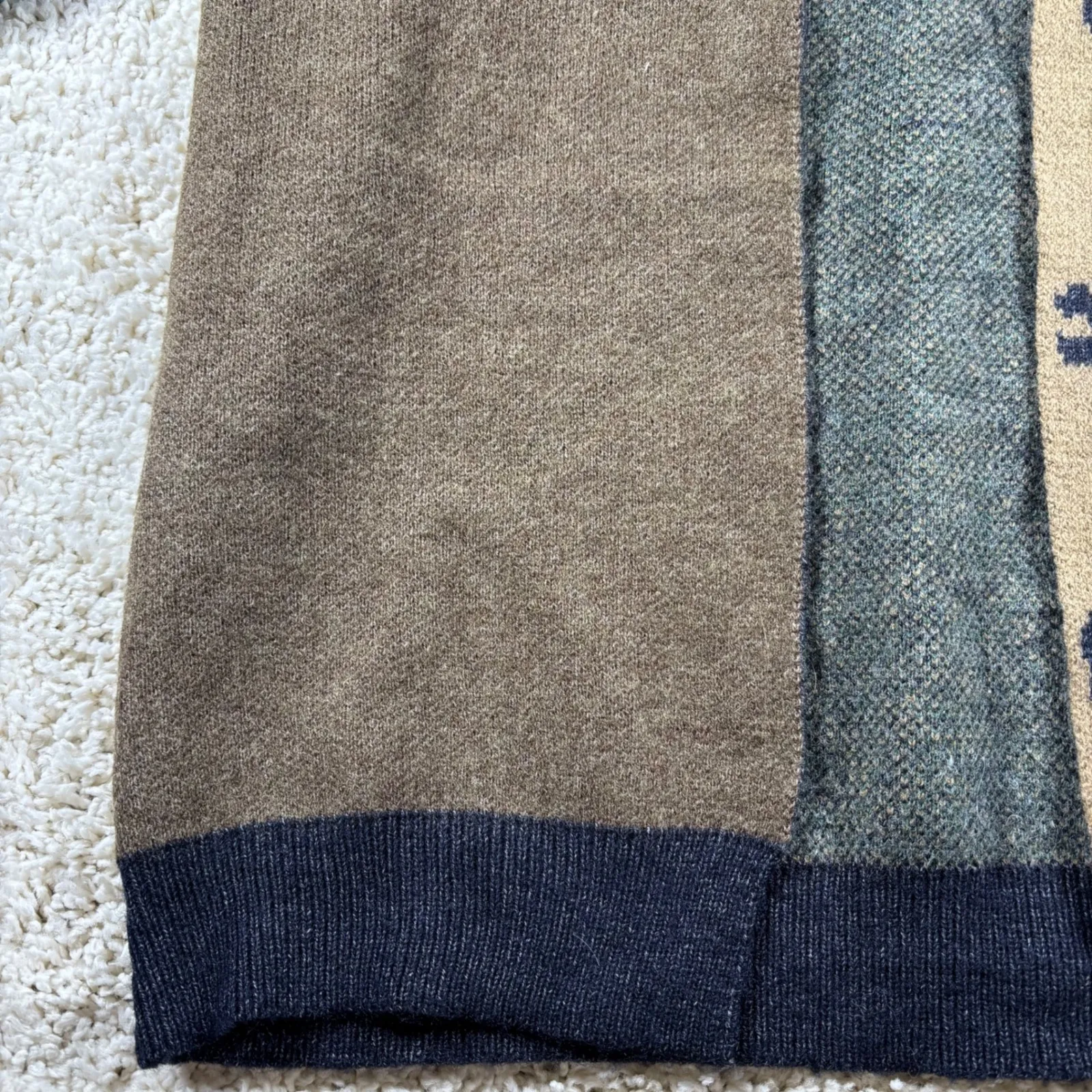 PILCRO & COMPANY Colorblock Leopard Print Long Cardigan Sweater One Size Brown Size undefined - Image 4