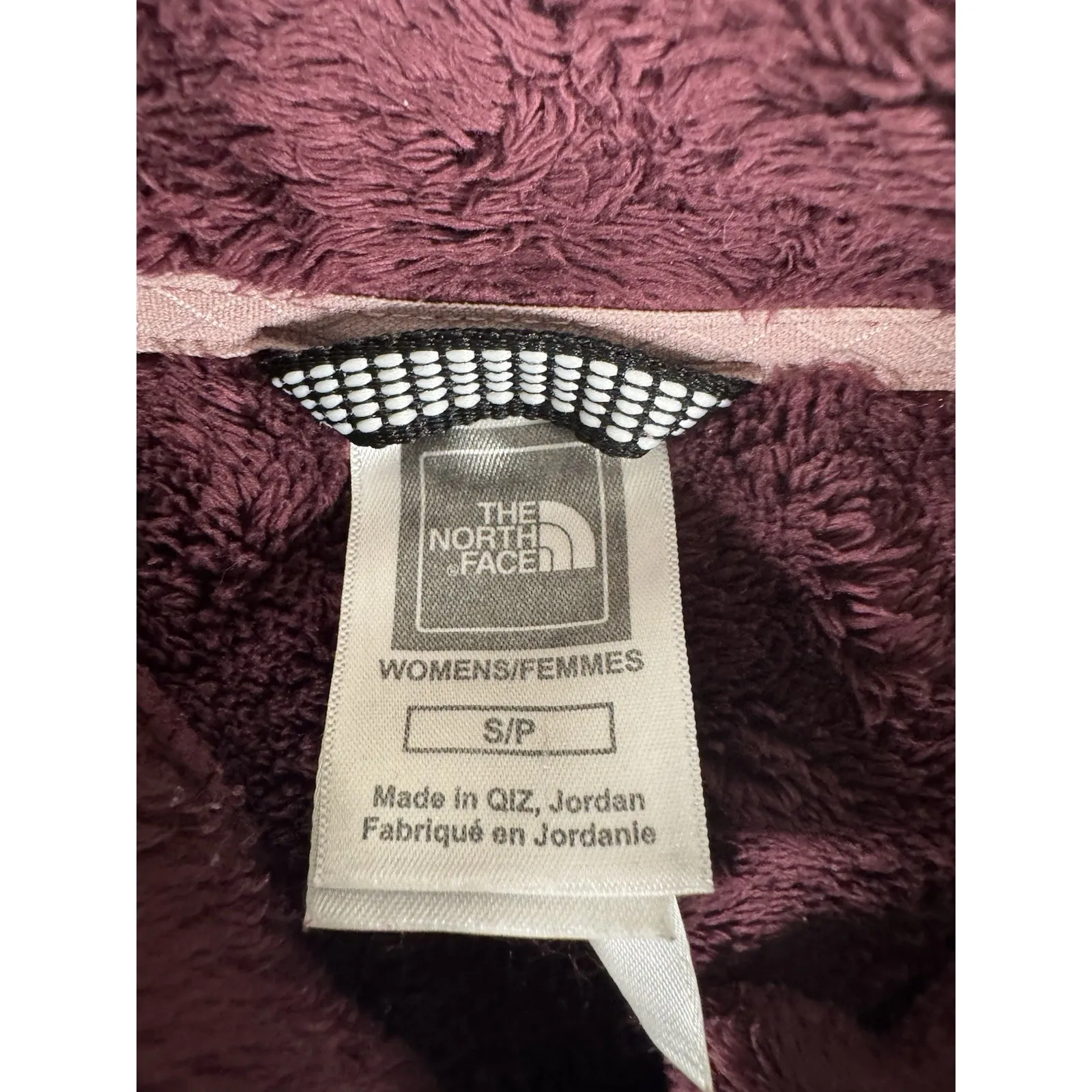 The North Face Women's Small Sherpa Fleece Pullover Sweater Purple 1/4 Zip Soft - Image 3