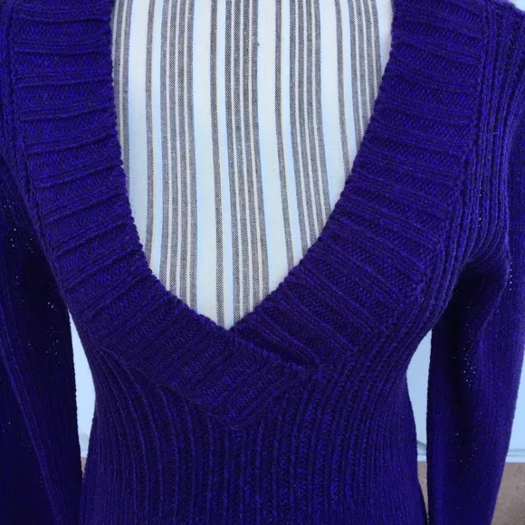 Arizona Jean Co Purple V neck long sleeve sweater XL juniors - Image 2