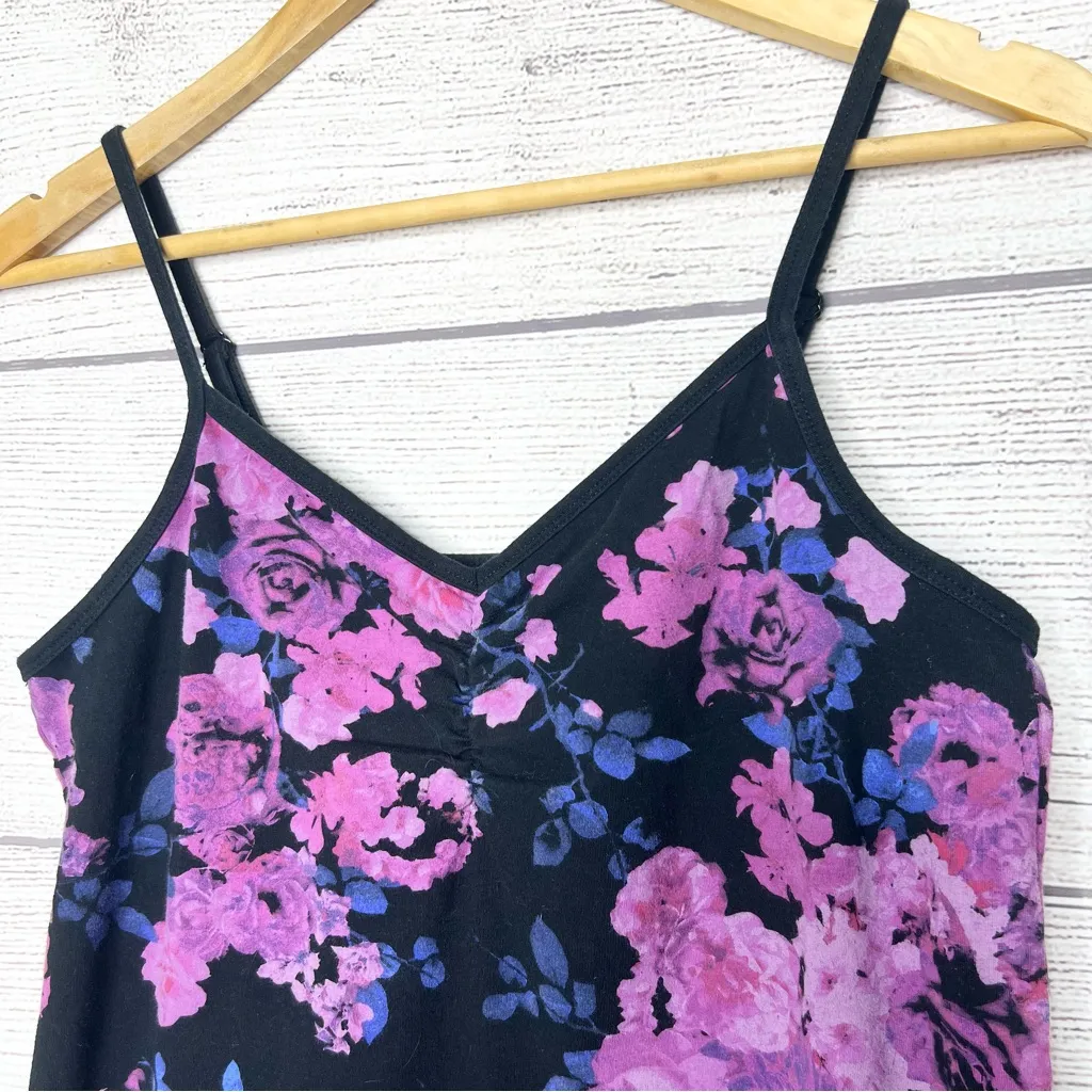 Torrid Purple Floral Cinch Front Foxy Camisole Sleeveless Tank Top Size 1X 14/16 - Image 5