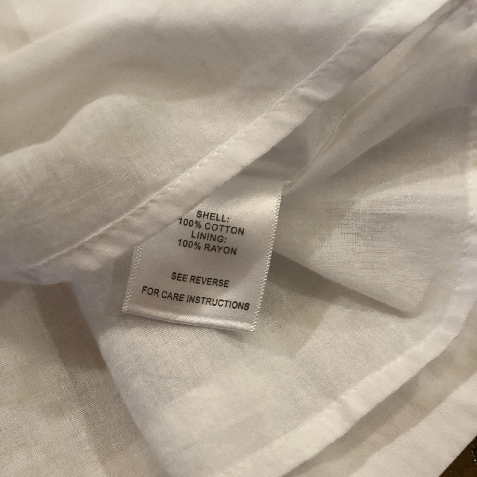 Marea by liz joy white Flutter mini Dress short sleeve 100% cotton extra small Size XS - Image 8