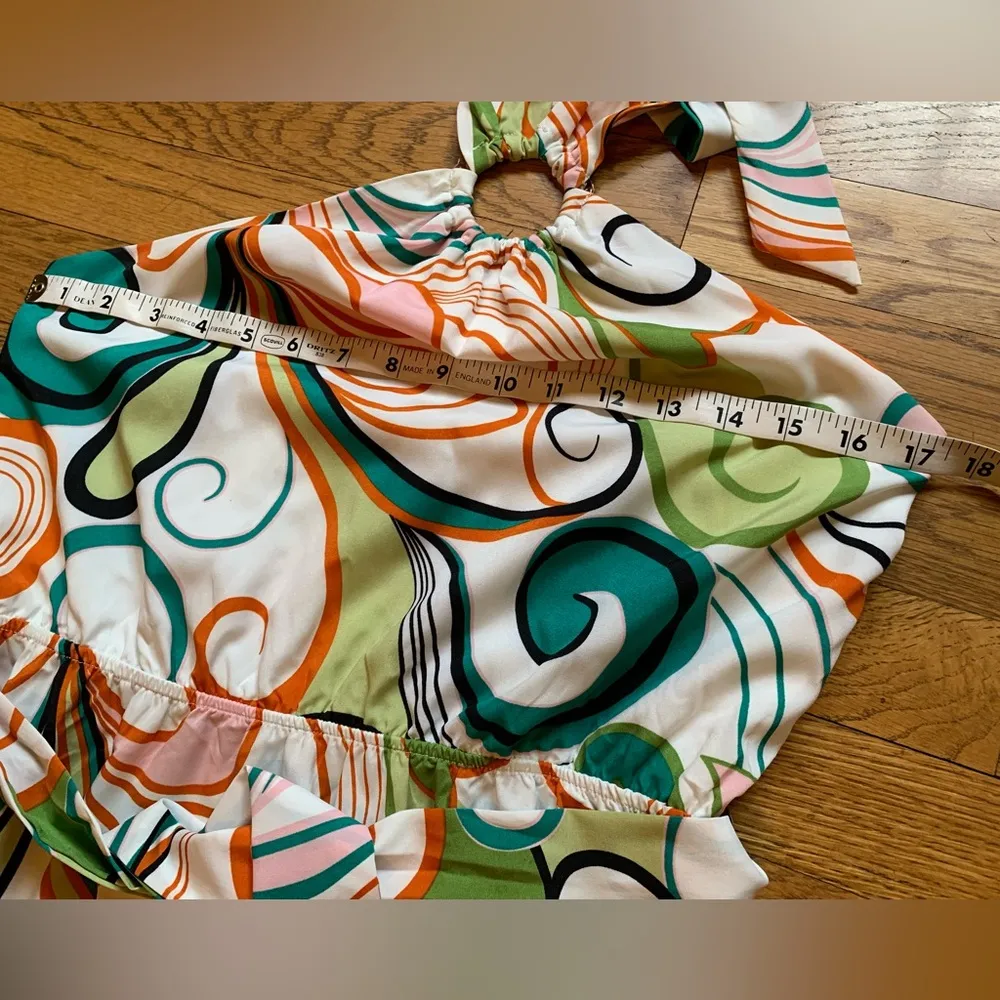 Tiered Halter Midi dress size M Size M - Image 7