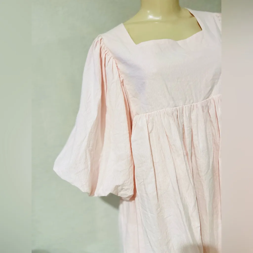 Mable babydoll dress," "puff sleeve mini dress," or "square neck dress".Large - Image 8