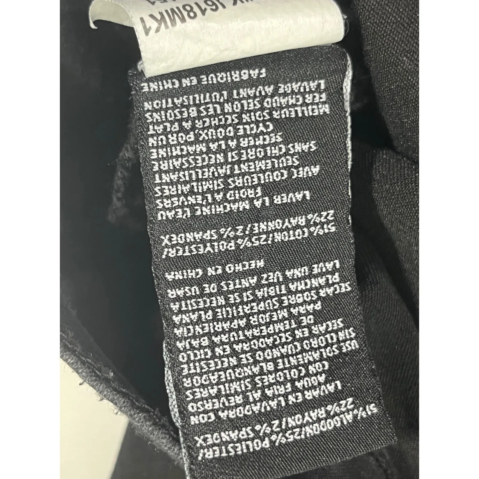 KUT From The Kloth Women Denim Jacket Trucker Biker Style Edgy Black Sz Large - Image 8