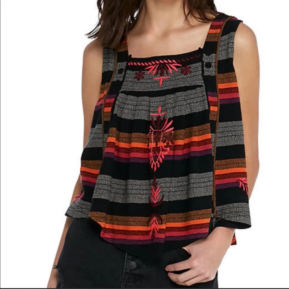 Free People Embroidered Top - Image 2