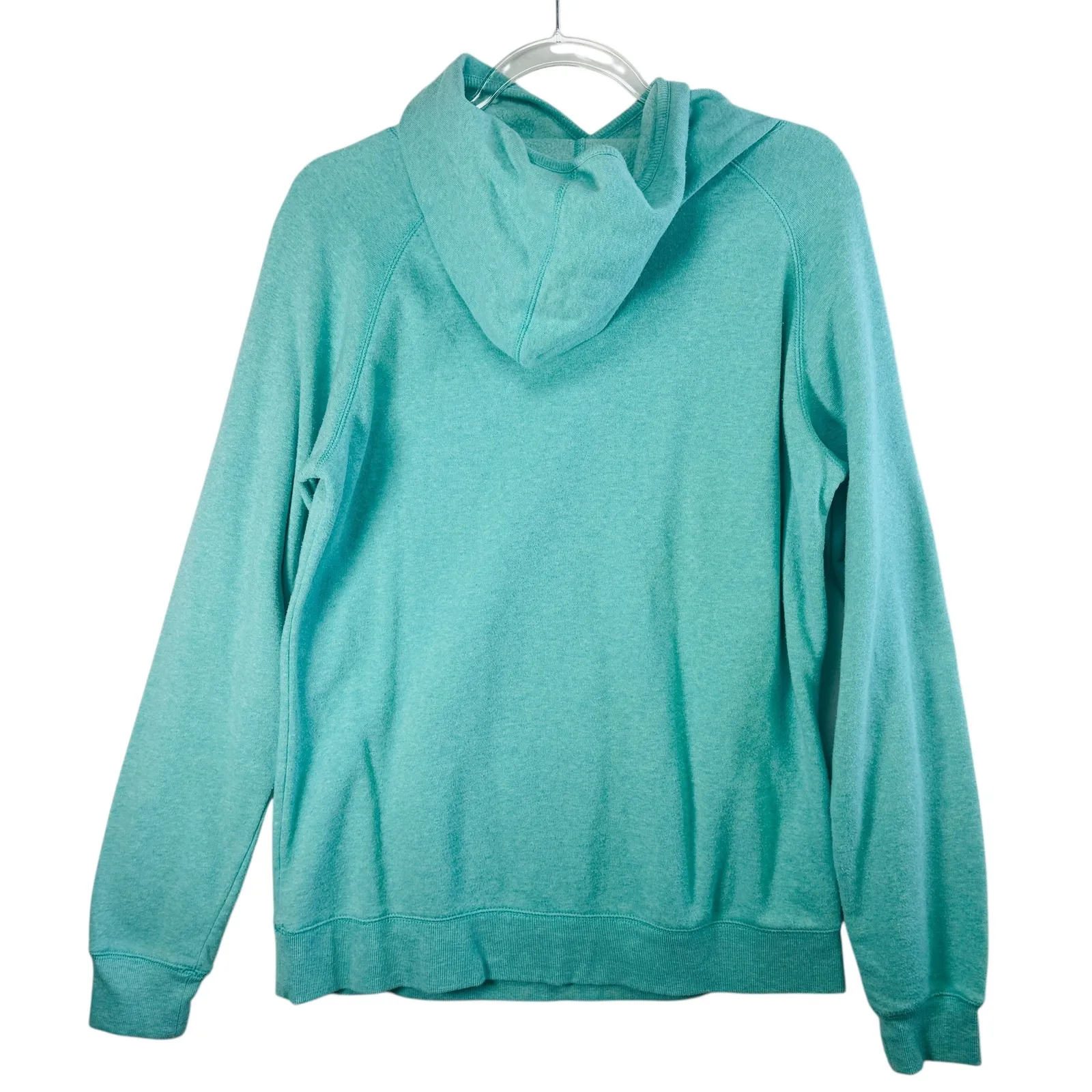 Carmel Racquet Club Womens Sz L Teal Graphic Hoodie Fleece Pullover Tennis - Image 3