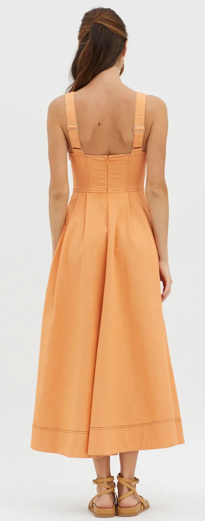 Orange Midi Dress - Image 2