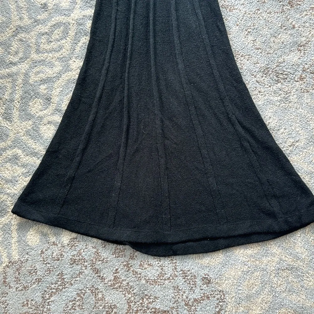 Who What Wear Collection Evelyn Seamed Midi Dress Black Small - Image 4