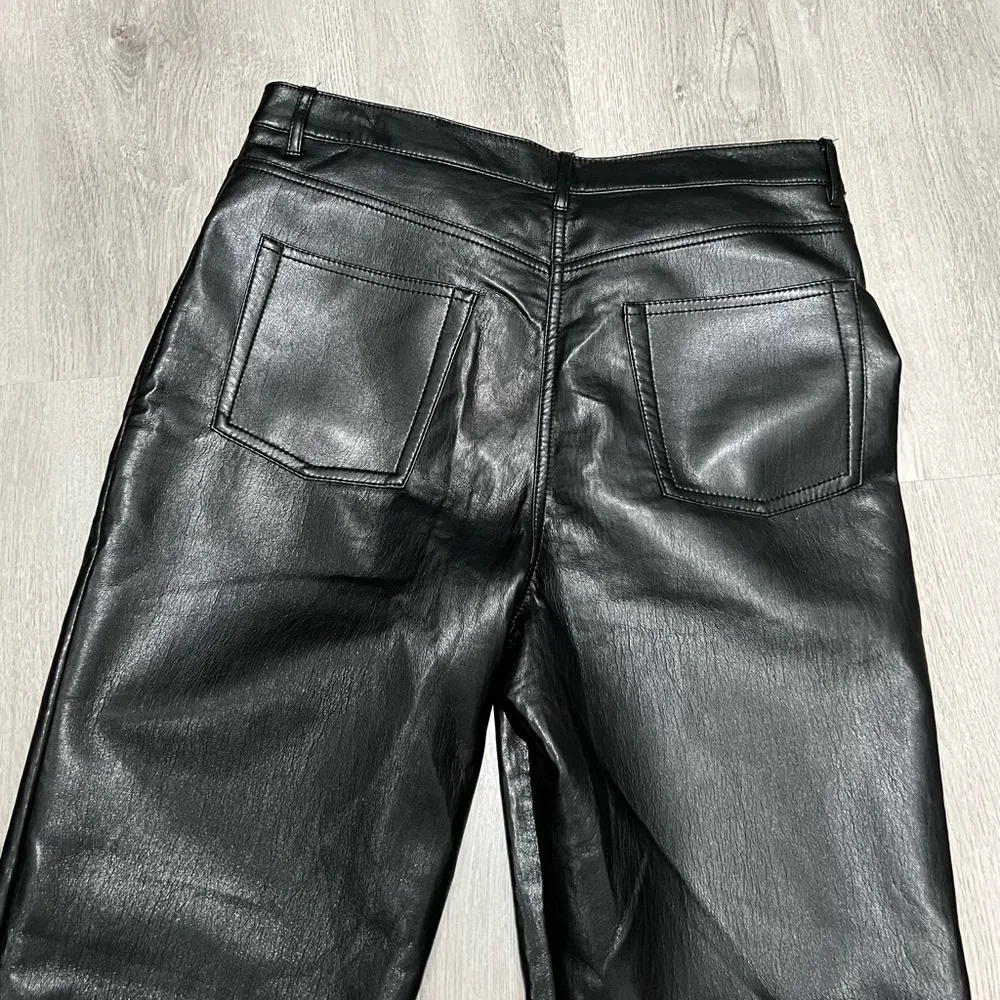 Wilfred Black Melina Faux Leather Pants Women's Size 12 - Image 10