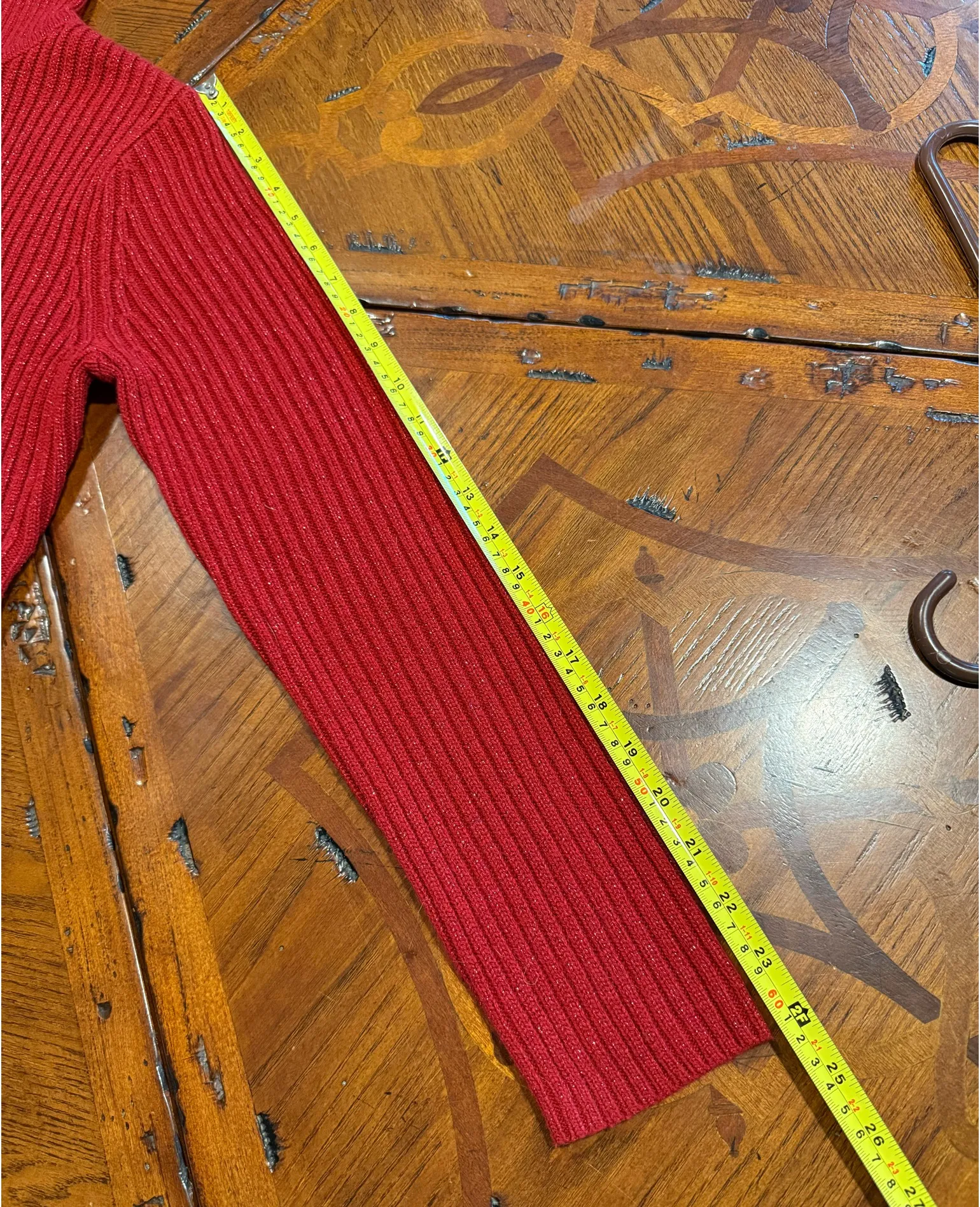 Red Turtleneck Sweater Size M - Image 9