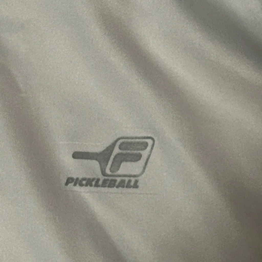 Fila Women’s pickleball quarter-zip pullover. It is‎ a long-sleeve White Small - Image 2