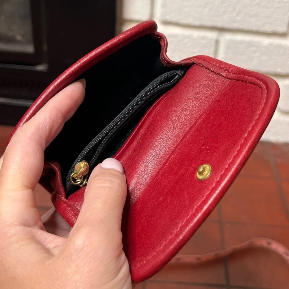 Vintage multifunction coach red wallet - Image 13