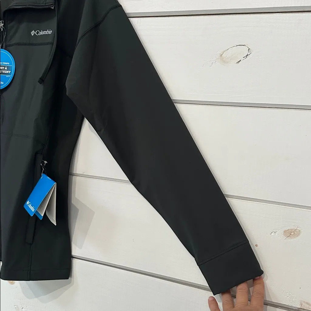 Columbia Angel Basin Softshell Jacket NEW Charcoal Large Gray - Image 7