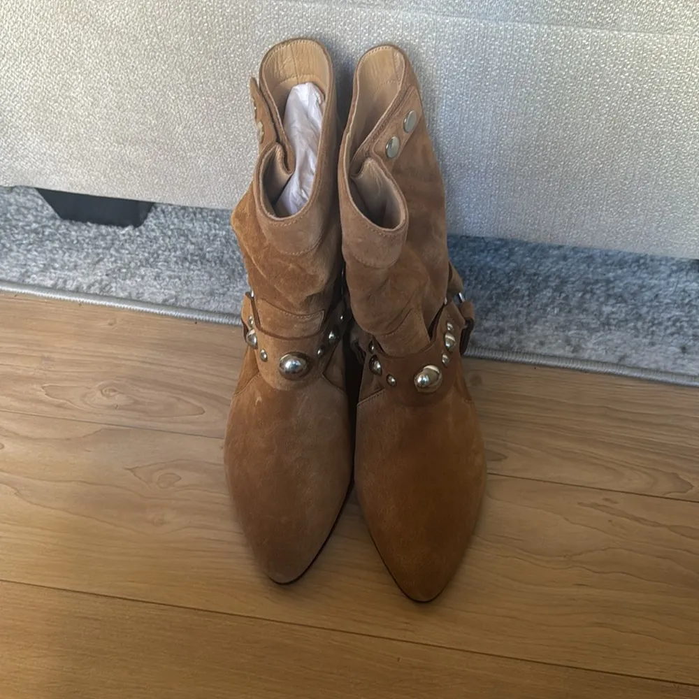 ISABEL MARANT Stania studded suede ankle boots - Image 2