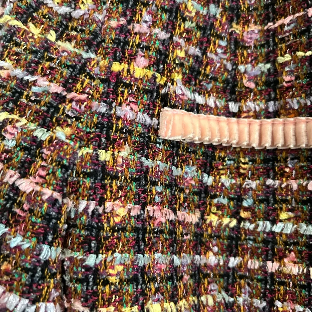 Fundamental Things Tweed Blazer Pink Multicolor Size 6 - Image 6