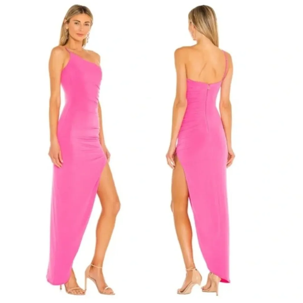 NWT Nookie Aria One Shoulder Maxi Dress Matte Jersey XS US 2 Revolve - Image 11