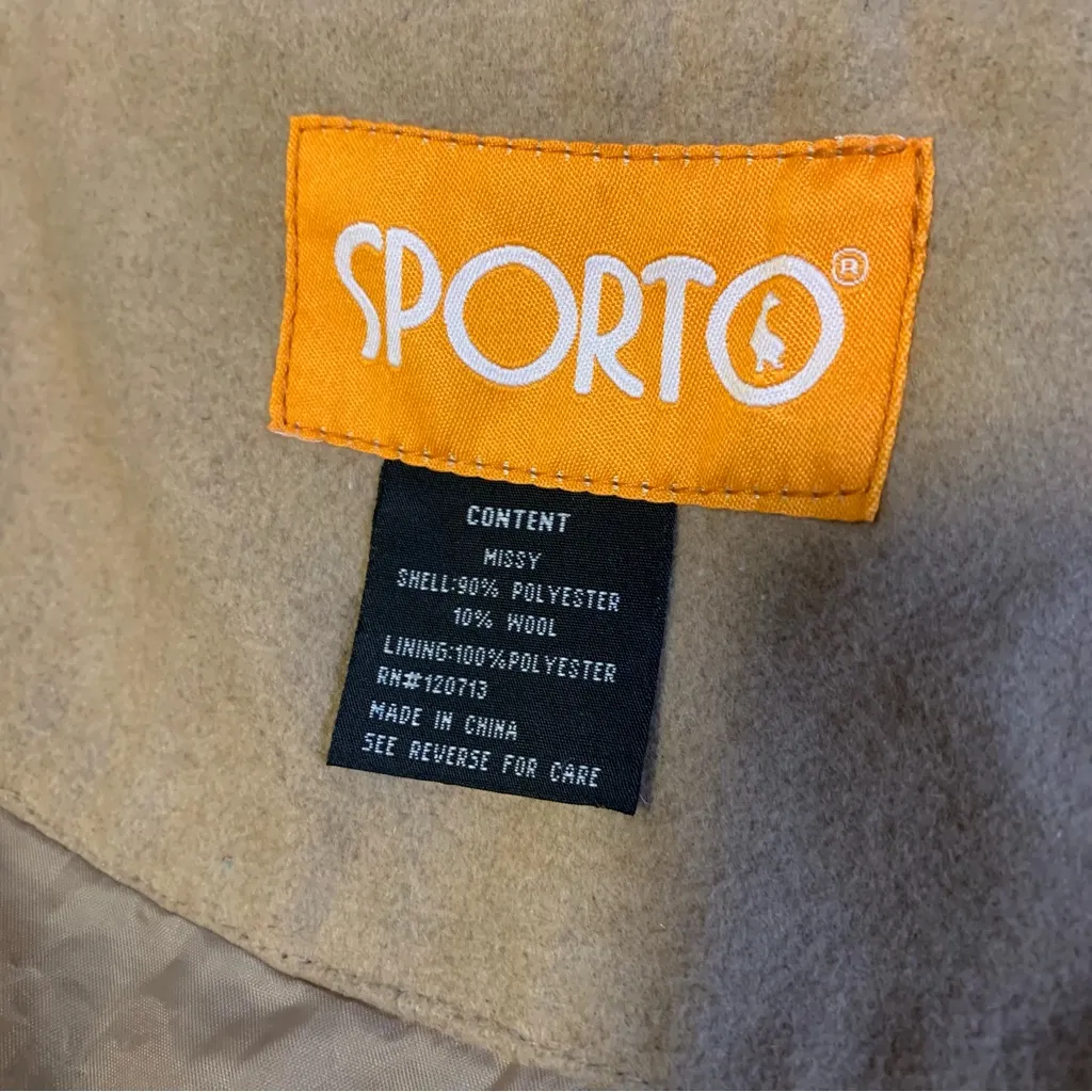 Sporto Whool Blended Hooted Tweed Cape Jacket - Image 7