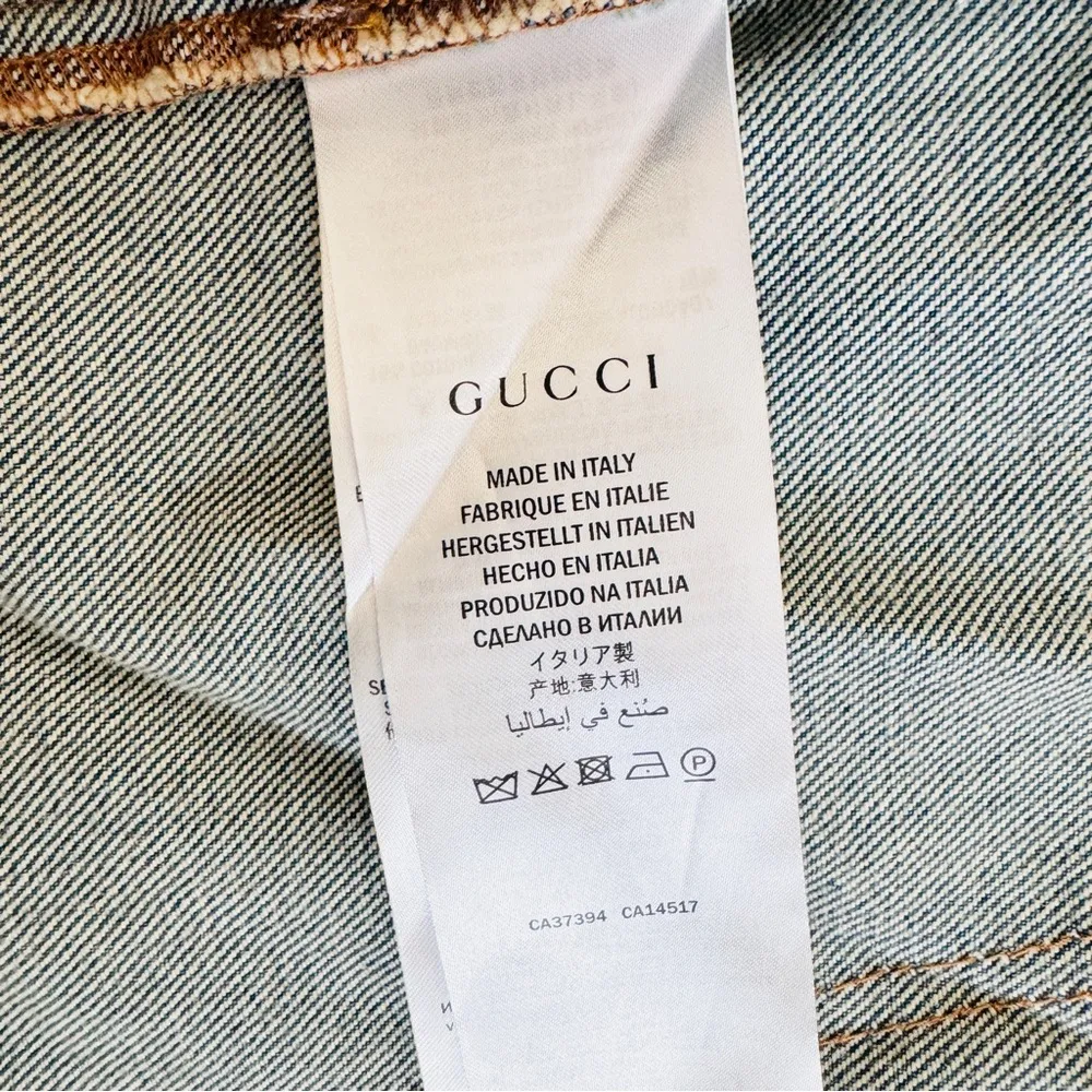 GUCCI Classic Blue Denim womens Jacket NEW - Image 12