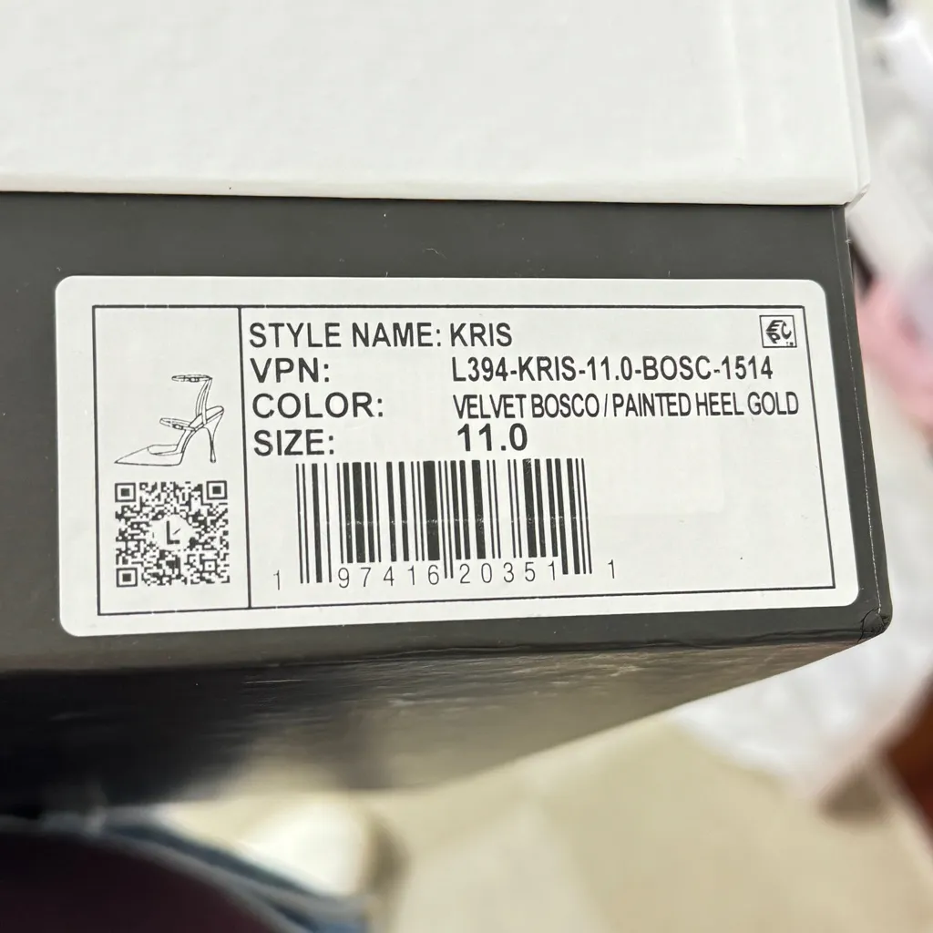 NEW Larroude Kris Velvet Pump Green Size 11 - Image 10