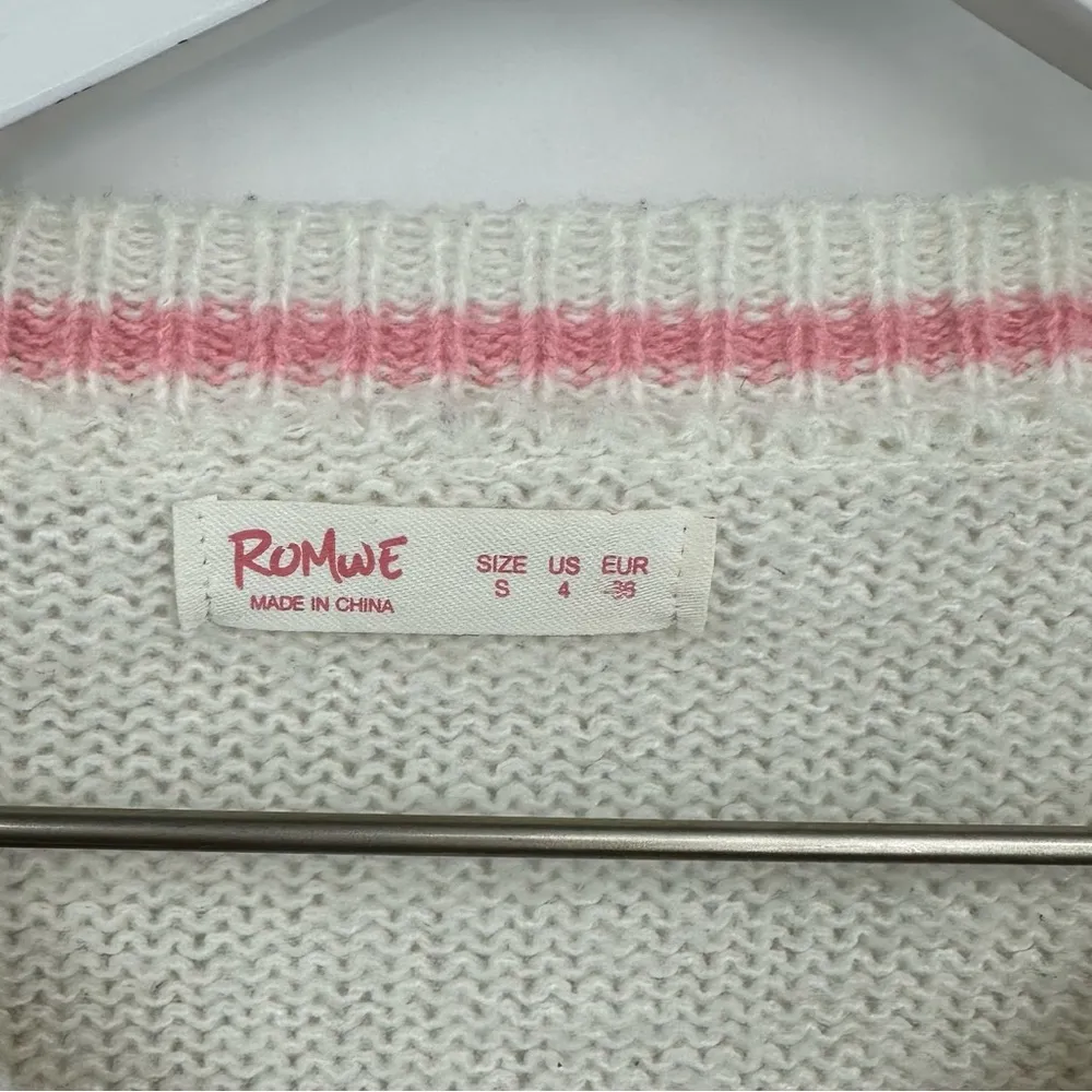 Strawberry Shortcake Coquette Pink Sweater Size Small Romwe - Image 6