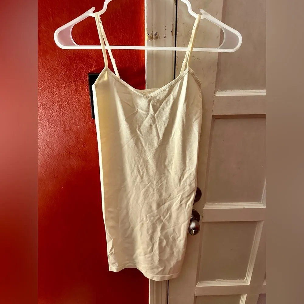 Free People Womens Seamless Mini Slip, Ivory - Image 2