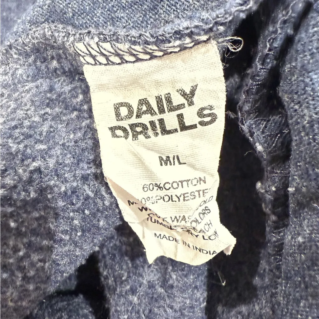 Daily Drills Sweat Shorts in Denim Blue Size M - Image 5