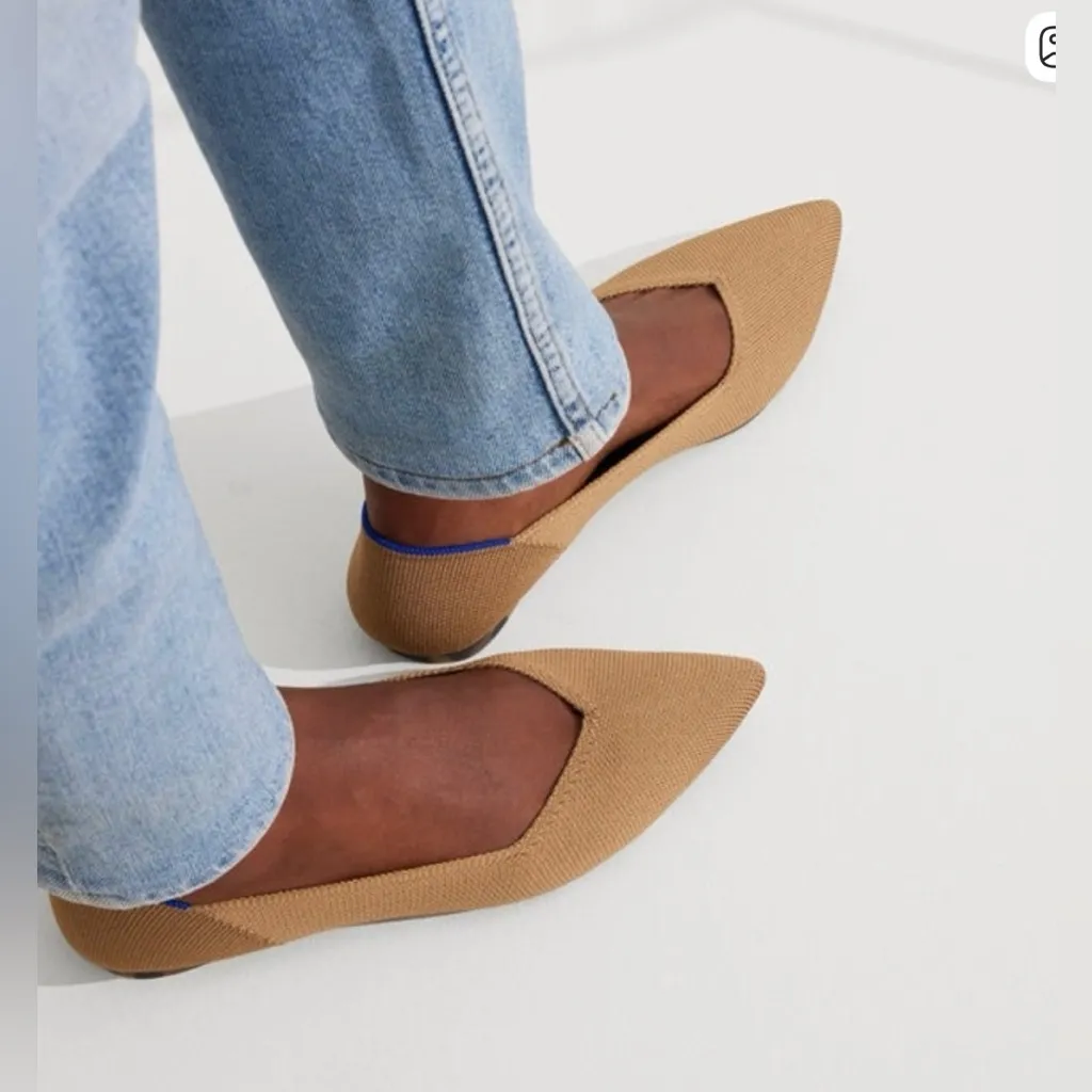 ROTHY'S The Point Ballet Flats In Retired Driftwood w/in love insole, Sz 12 - Image 2