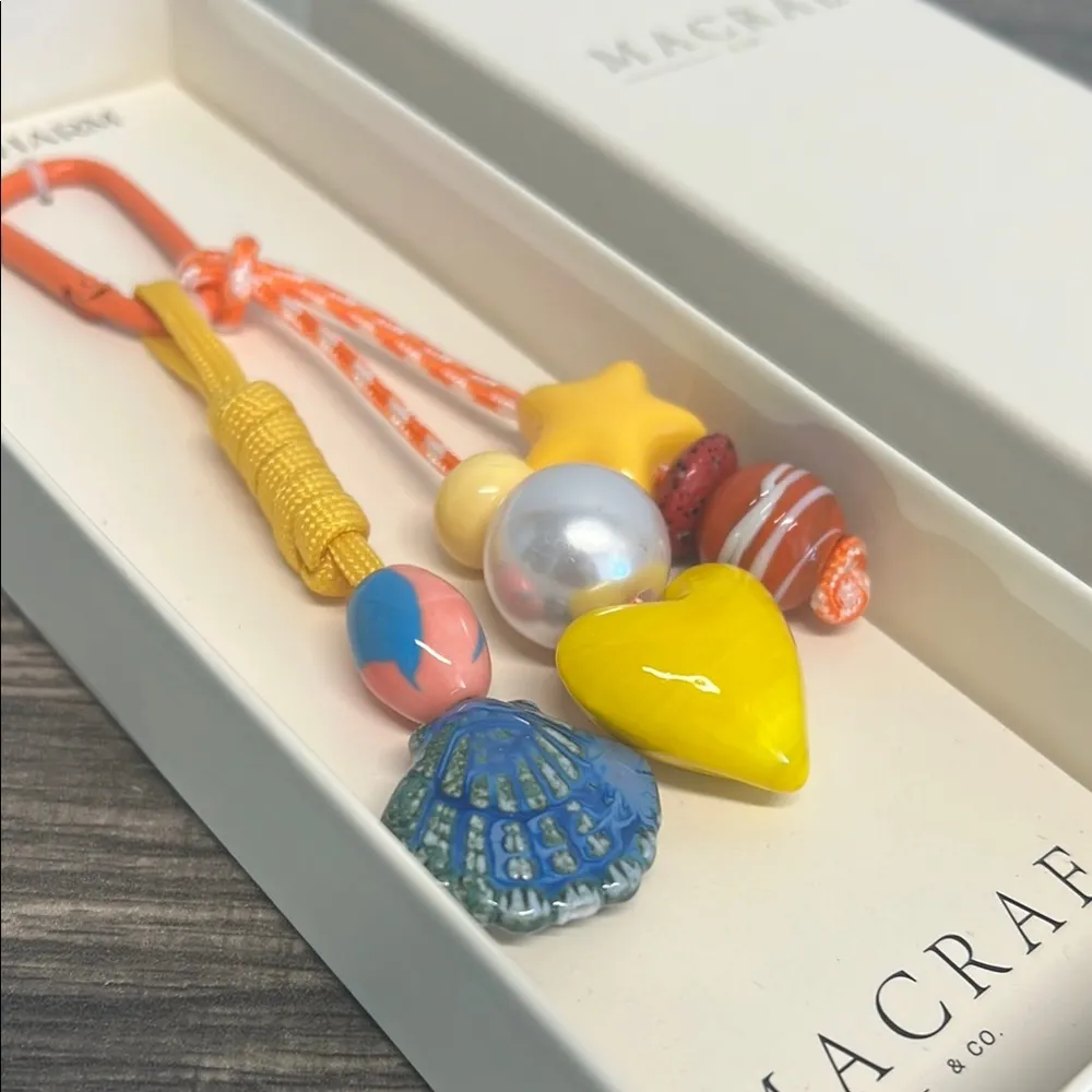Macrae Bright Bag Charm 💛🧡 Orange - Image 3