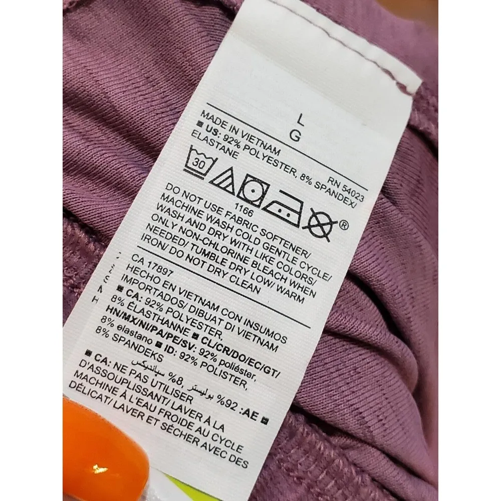 Old Navy  Active Women's Purple Polyester Pull On Mid Rise Jogger Pant Size Large - Image 9