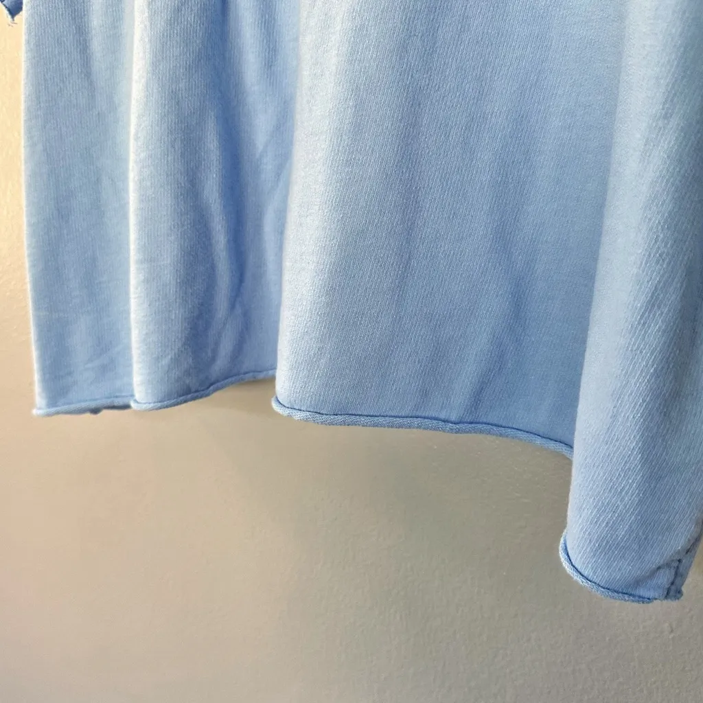 Judith March Light Blue Y’all Short Sleeve Sweatshirt size Large - Image 6
